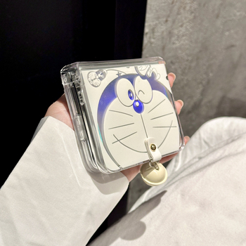Husă Huawei Purax pentru telefon cu ecran pliabil, design cu pisică anime în stil INS