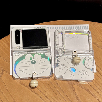 Husă Huawei Purax pentru telefon cu ecran pliabil, design cu pisică anime în stil INS