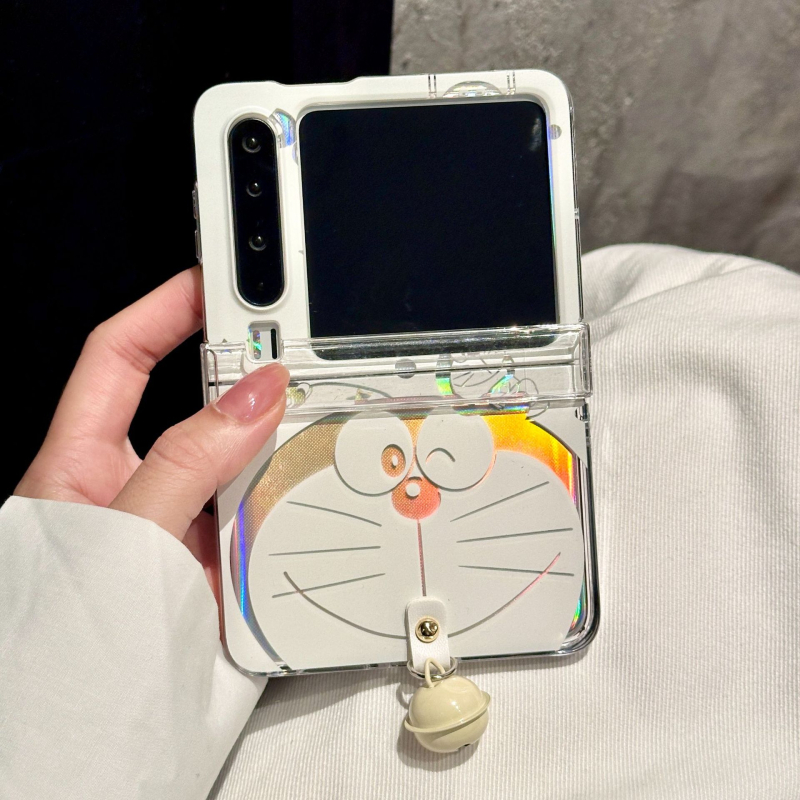 Husă Huawei Purax pentru telefon cu ecran pliabil, design cu pisică anime în stil INS