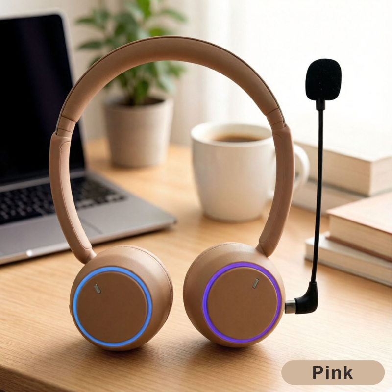 Bluetooth slušalice na glavi za učenje engleskog s LED osvjetljenjem i real-time slušanjem