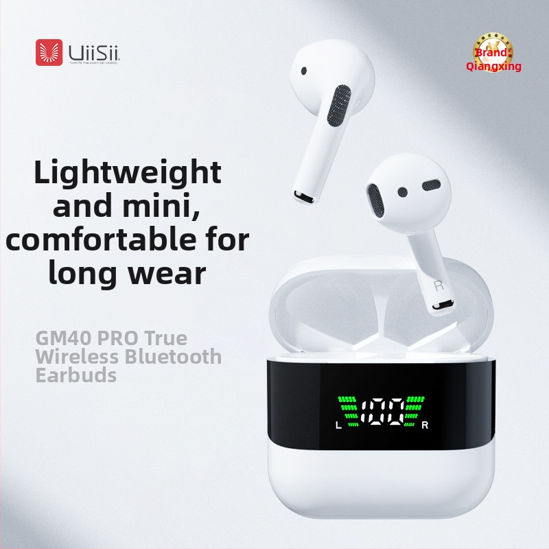GM séria true wireless Bluetooth slúchadlá so stereo zvukom, basom, potlačením šumu, digitálnym displejom, rýchlym nabíjaním