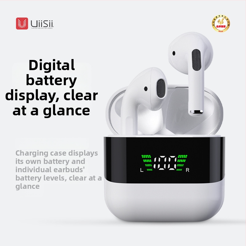 GM séria true wireless Bluetooth slúchadlá so stereo zvukom, basom, potlačením šumu, digitálnym displejom, rýchlym nabíjaním