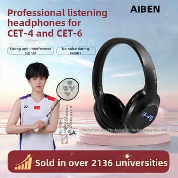 CET-4/CET-6 slušalice s Bluetoothom, bežične FM, AB razina, punjive