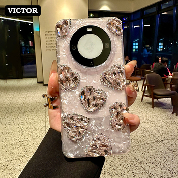 Nový obal pre Huawei Mate70 Pro so srdcovými kryštálmi – Pura70 Ultra, luxusný vzhľad, jedinečný dizajn
