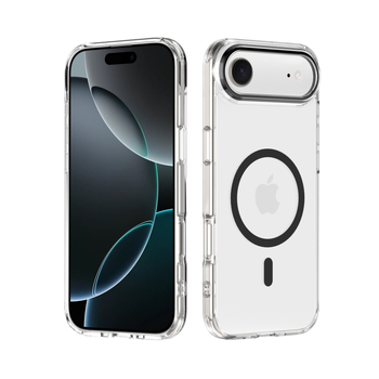 Carcasă transparentă magnetică pentru Apple iPhone 17 Air – husă de protecție 2 în 1, anti-îngălbenire