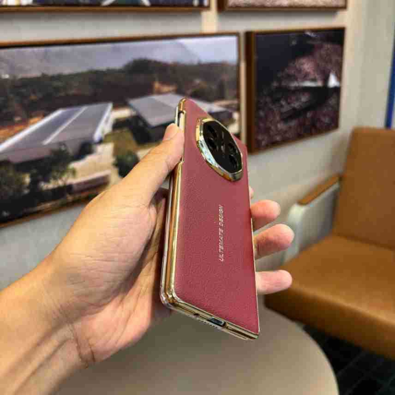 Carcasă de protecție Huawei X5X6 cu piele PU și finisaj aur prin electroplacare, design minimalist, senzație la atingere naturală, calitate înaltă, durabilă, rezistentă la căderi