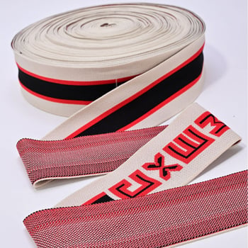 Šareni pleteni Jacquard pojas s rubom, prilagodljivi trak za odjeću i kućne tekstile, DIY konci