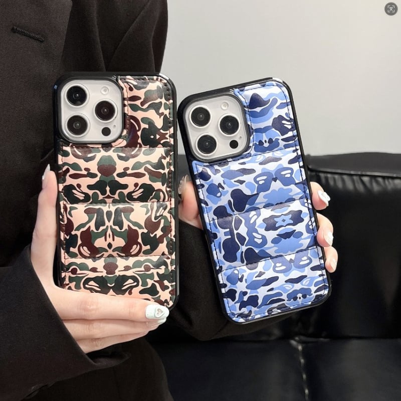 Plavi kamuflažni etui za telefon