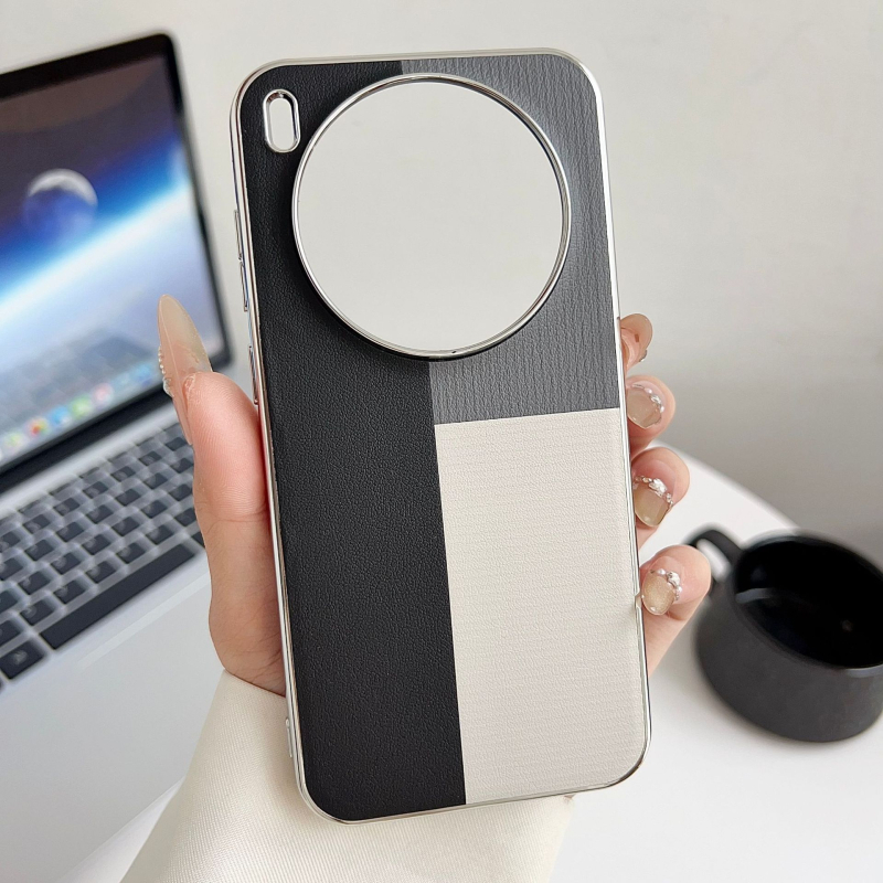 Lagani luksuzni zaštitni etui za Vivo X300 Pro, umjetna koža, mat završna obrada, potpuna zaštita s mekanim rubovima