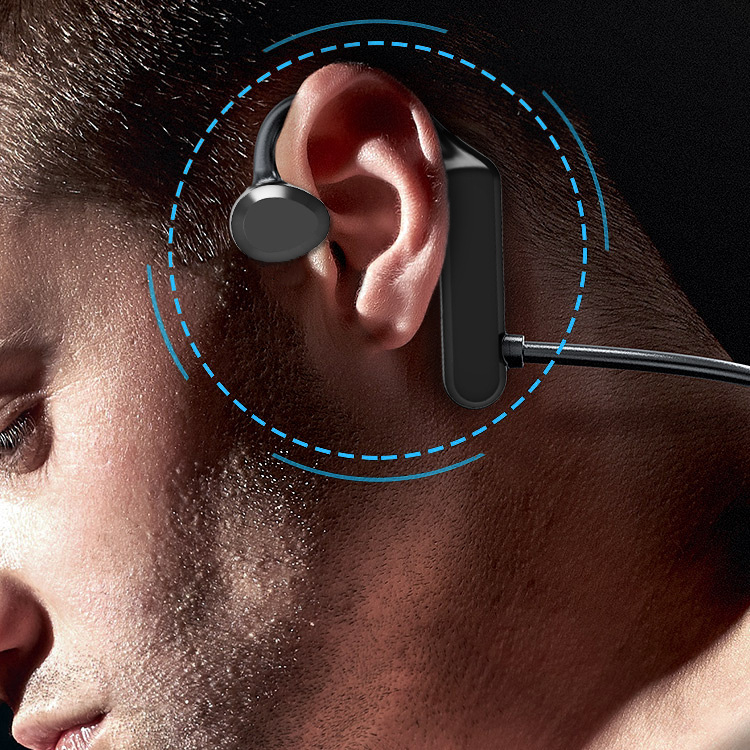 Bežične slušalice s kostnom vodljivostá, s kukicom za uho, Bluetooth, kompatibilne s Huawei, Vivo, Oppo i Apple