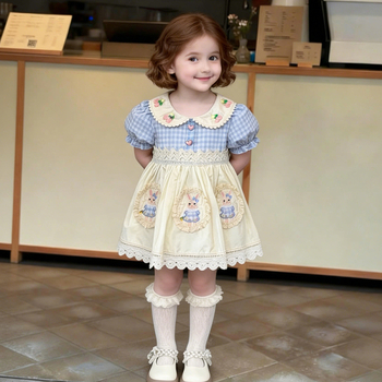 Dječja haljina Lolita princeza za djevojčice, ljeto 2026, novi stil, slatka i elegantna haljina