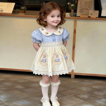 Dječja haljina Lolita princeza za djevojčice, ljeto 2026, novi stil, slatka i elegantna haljina