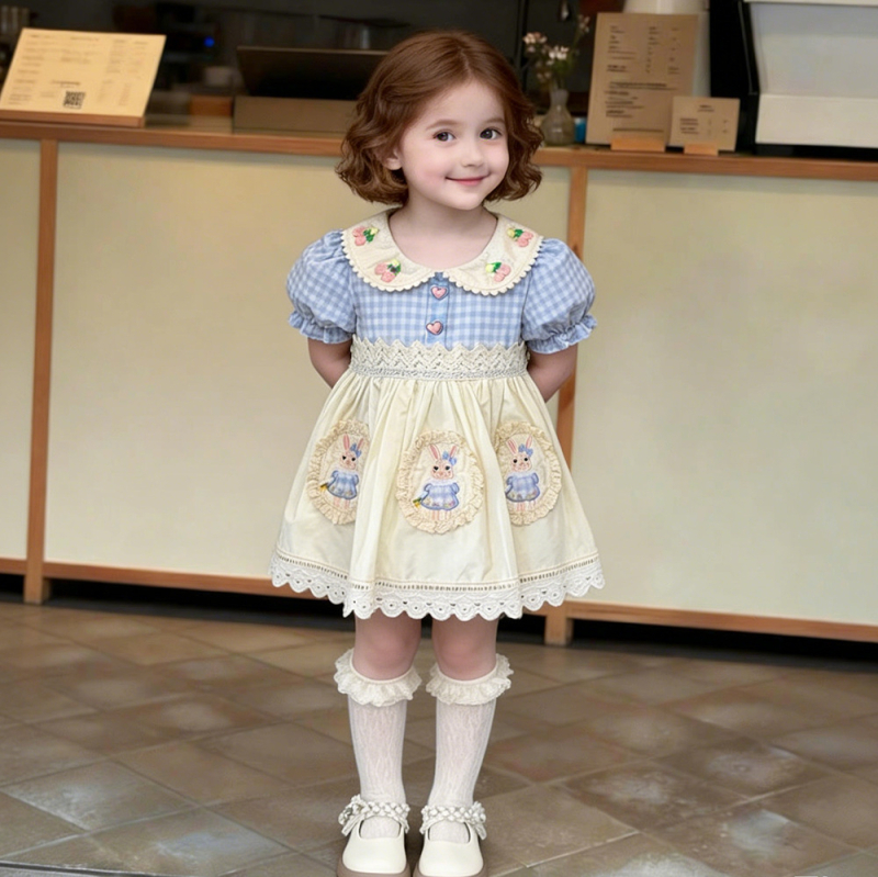 Dječja haljina Lolita princeza za djevojčice, ljeto 2026, novi stil, slatka i elegantna haljina