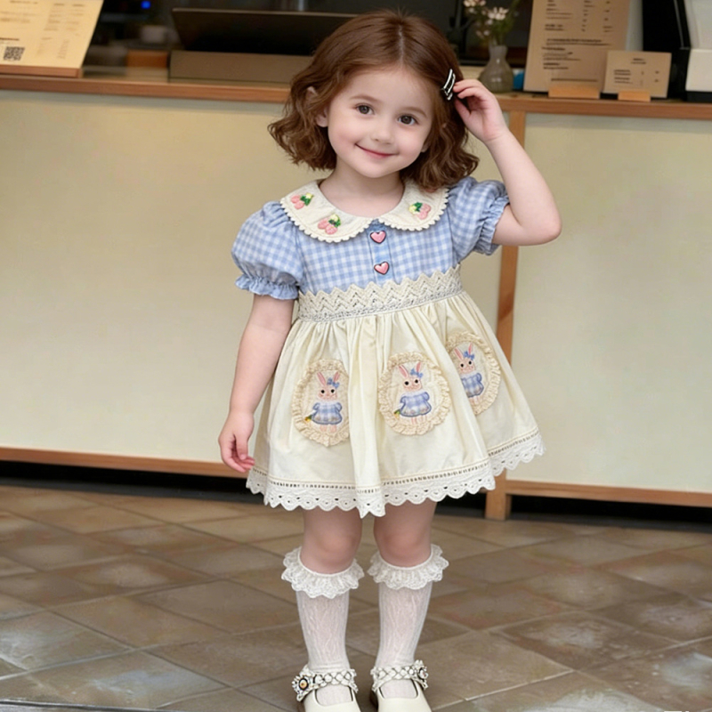 Dječja haljina Lolita princeza za djevojčice, ljeto 2026, novi stil, slatka i elegantna haljina
