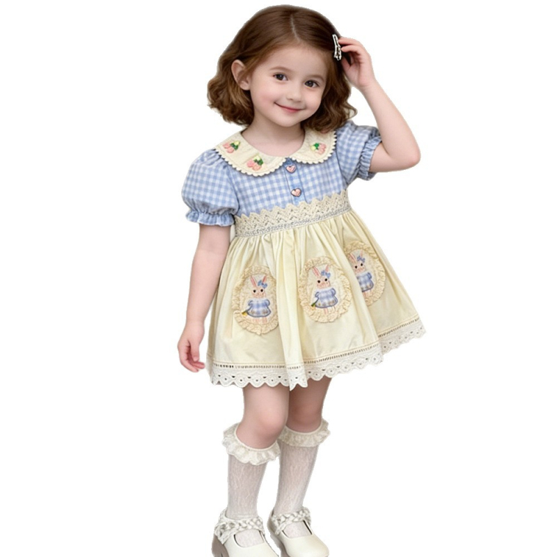 Dječja haljina Lolita princeza za djevojčice, ljeto 2026, novi stil, slatka i elegantna haljina
