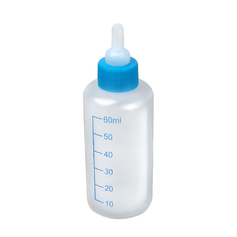 Silikonska boca za kućne ljubimce za mačke i pse, mala boca s bradavicom, 60 ml