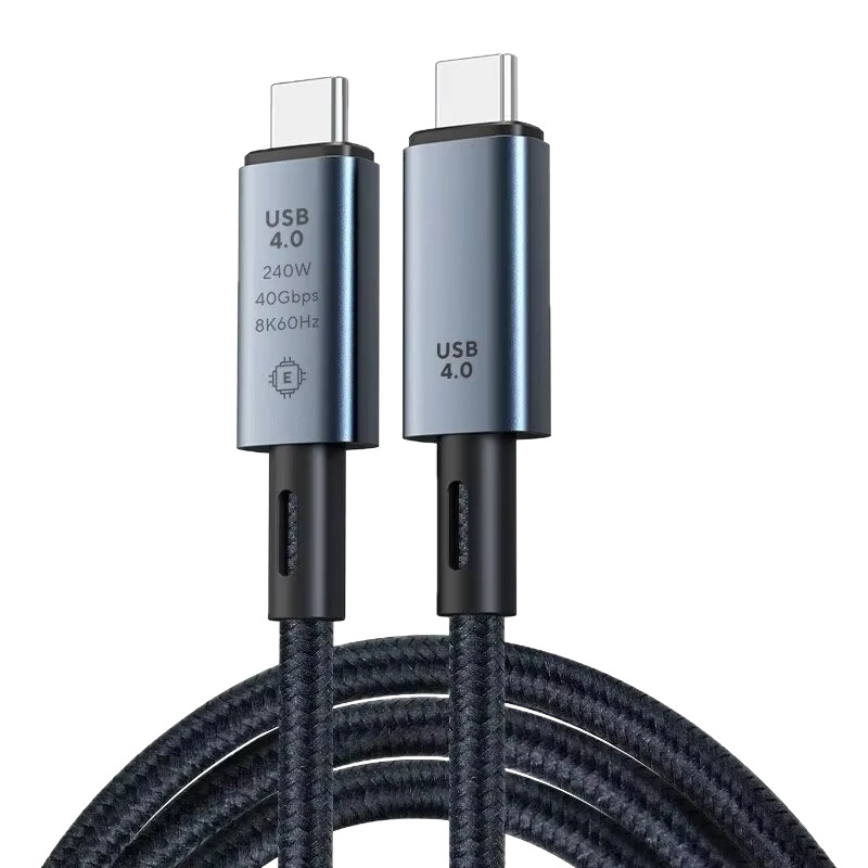USB4–USB-C kabel za prijenos podataka s dvostrukim krajem, potpuno funkcionalan, 40 Gbps, 8K HD za veliki zaslon