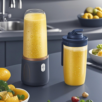 Prijenosna USB punjiva šalica za sok, 400 ml, 200 W, višenamjenski blender za voće s pet ili više oštrica, za dom i studente