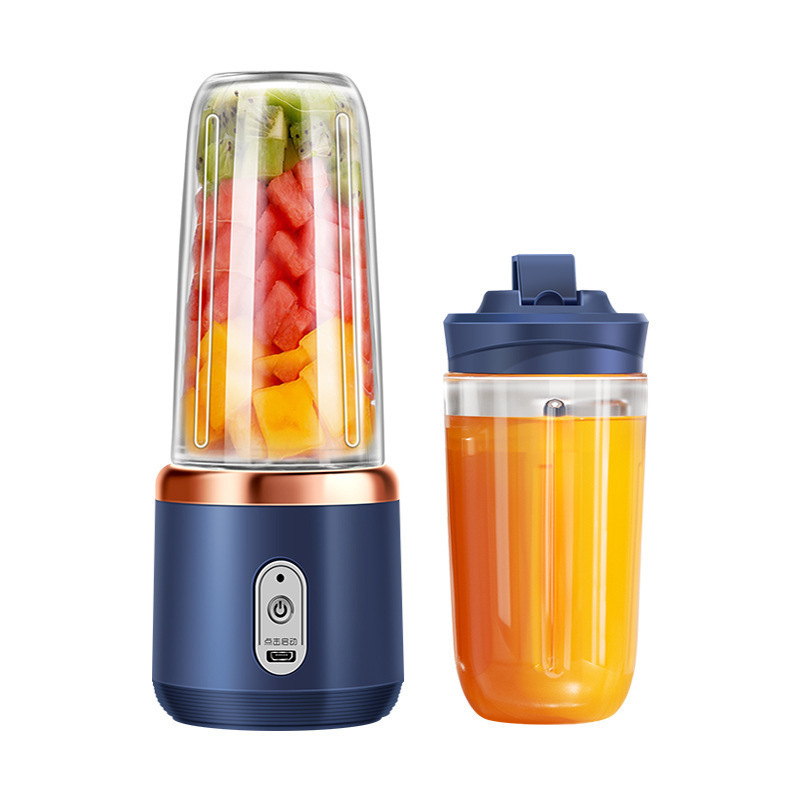 Prijenosna USB punjiva šalica za sok, 400 ml, 200 W, višenamjenski blender za voće s pet ili više oštrica, za dom i studente