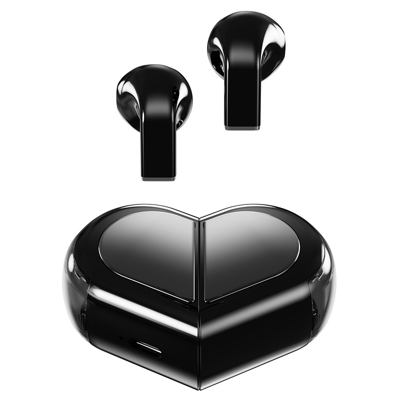 K520 Bluetooth slušalice s rotirajućim srcolikim dizajnom za parove, TWS 5.3, bežične za sport i igre s niskom latencijom