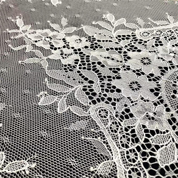 45 cm eyelash čipka, bijela i crna, dekorativna čipka za vjenčane haljine, kućne tekstilije, donje rublje, zavjese i ukrasni rubovi