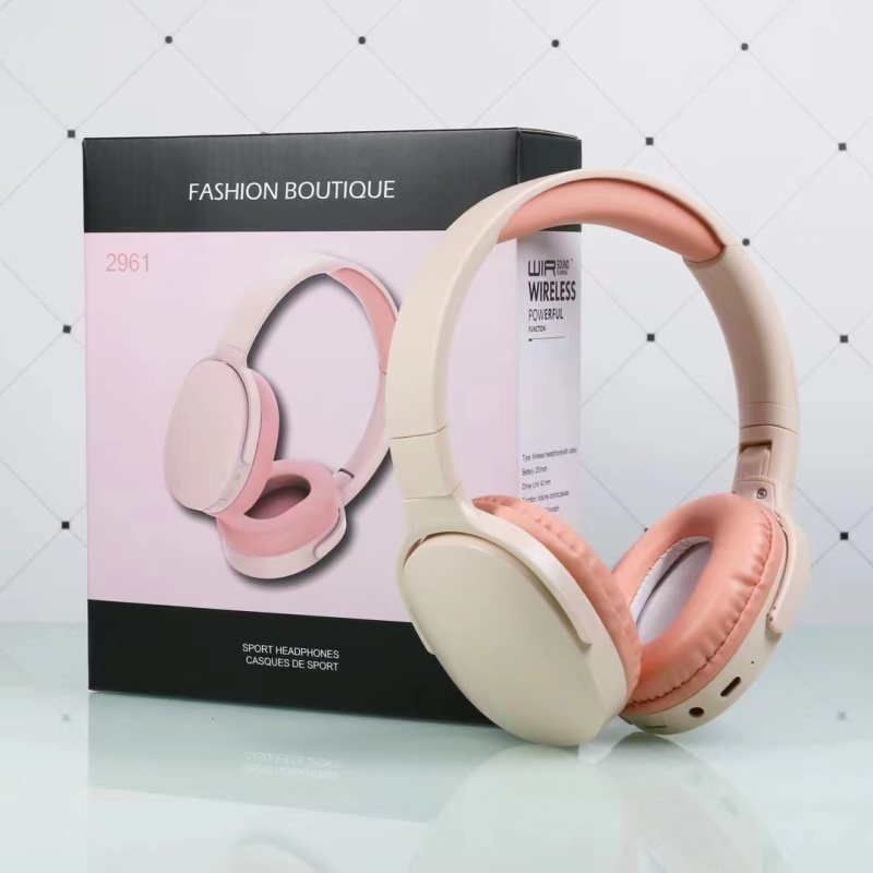 Slušalice 2961, retro stil, over-ear, Bluetooth, bežične za gaming, dugotrajna baterija, niska latencija
