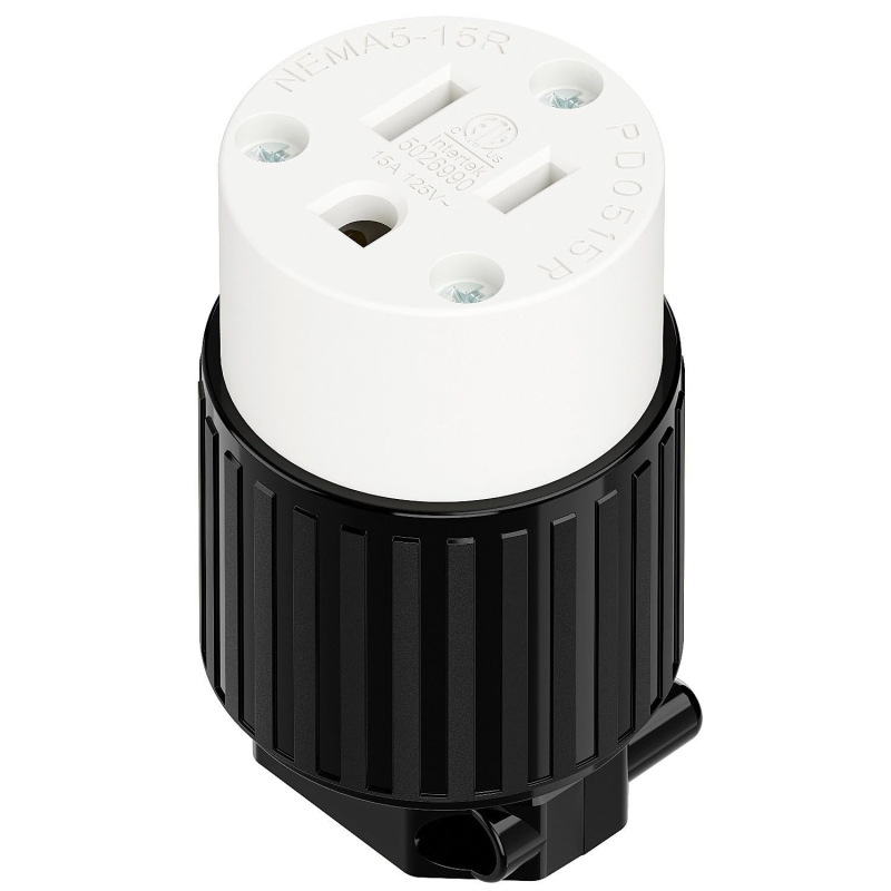 Priză standard americană, 15A, 125V, mufă dreaptă, ETL certificat, priză industrială de înaltă putere