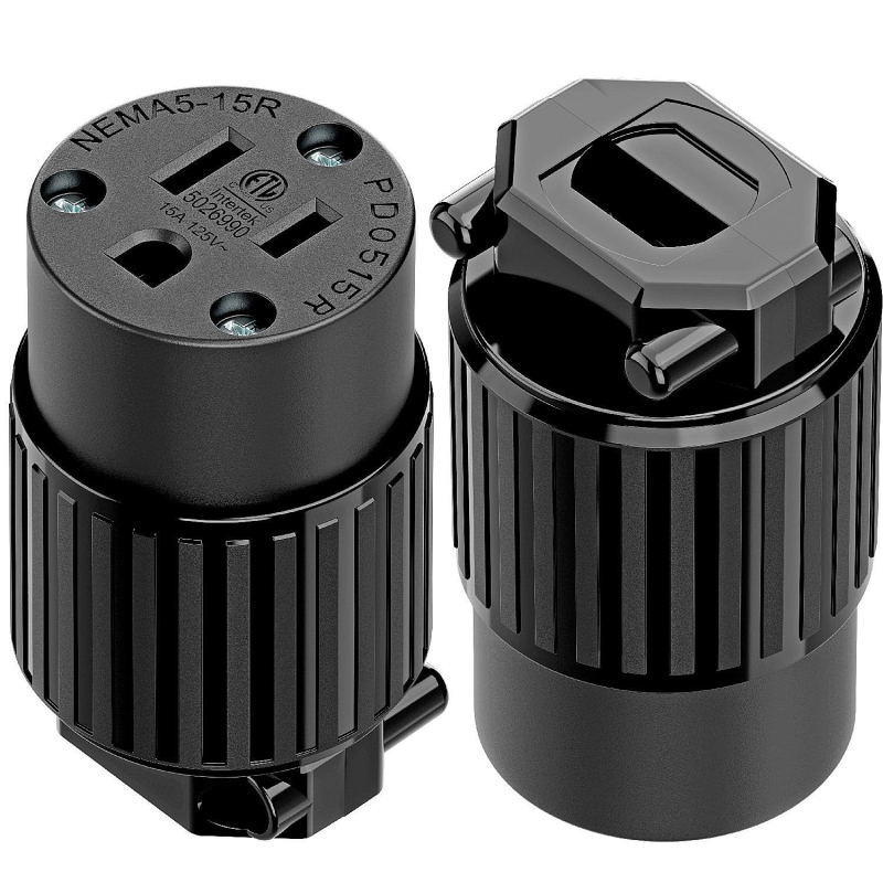 Priză standard americană, 15A, 125V, mufă dreaptă, ETL certificat, priză industrială de înaltă putere