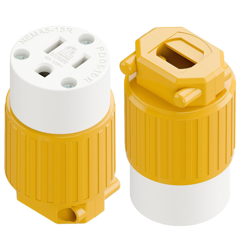 Priză standard americană, 15A, 125V, mufă dreaptă, ETL certificat, priză industrială de înaltă putere