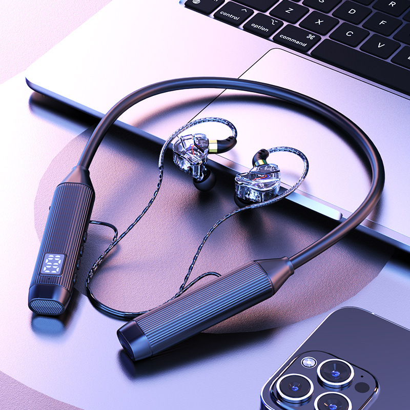 Bluetooth neckband slušalice s 5.3, dugim trajanjem baterije, redukcijom buke, bežične sport‑in‑ear slušalice za Apple i Android