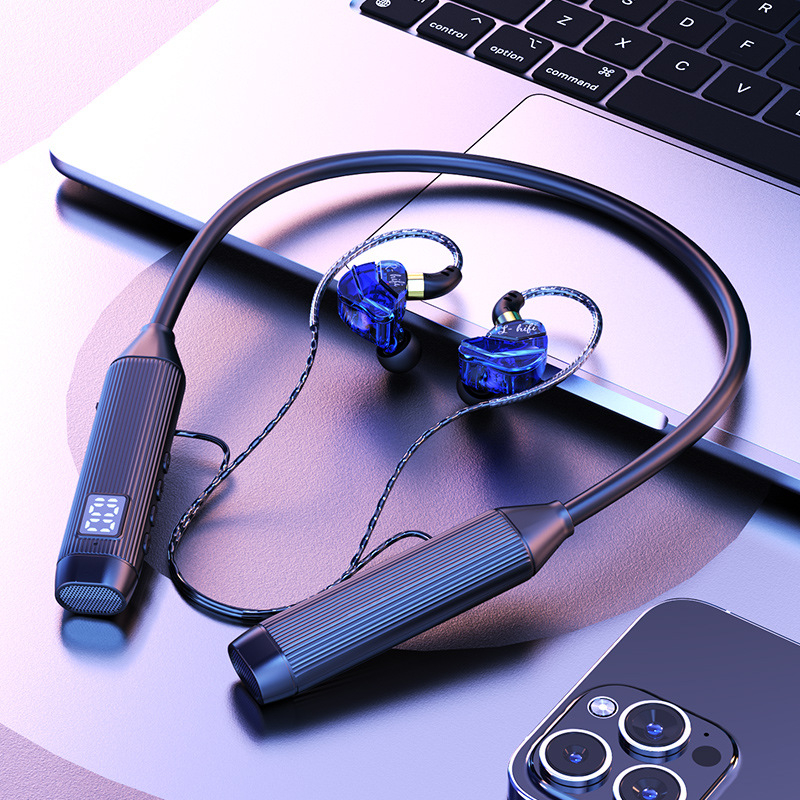 Bluetooth neckband slušalice s 5.3, dugim trajanjem baterije, redukcijom buke, bežične sport‑in‑ear slušalice za Apple i Android