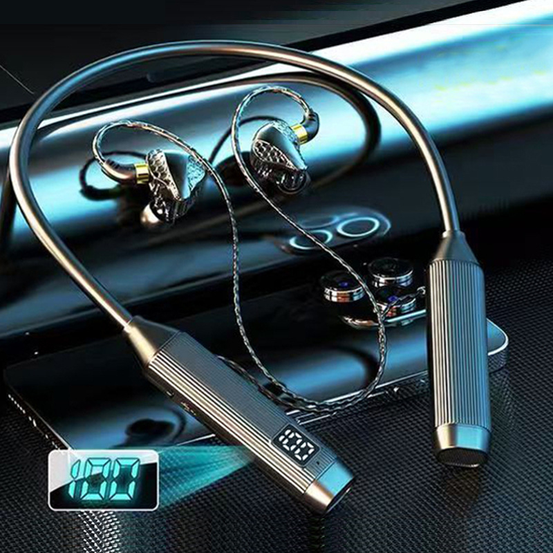 Bluetooth neckband slušalice s 5.3, dugim trajanjem baterije, redukcijom buke, bežične sport‑in‑ear slušalice za Apple i Android