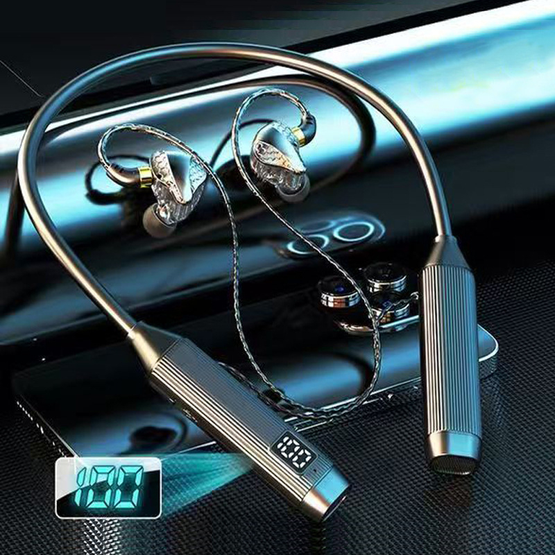 Bluetooth neckband slušalice s 5.3, dugim trajanjem baterije, redukcijom buke, bežične sport‑in‑ear slušalice za Apple i Android