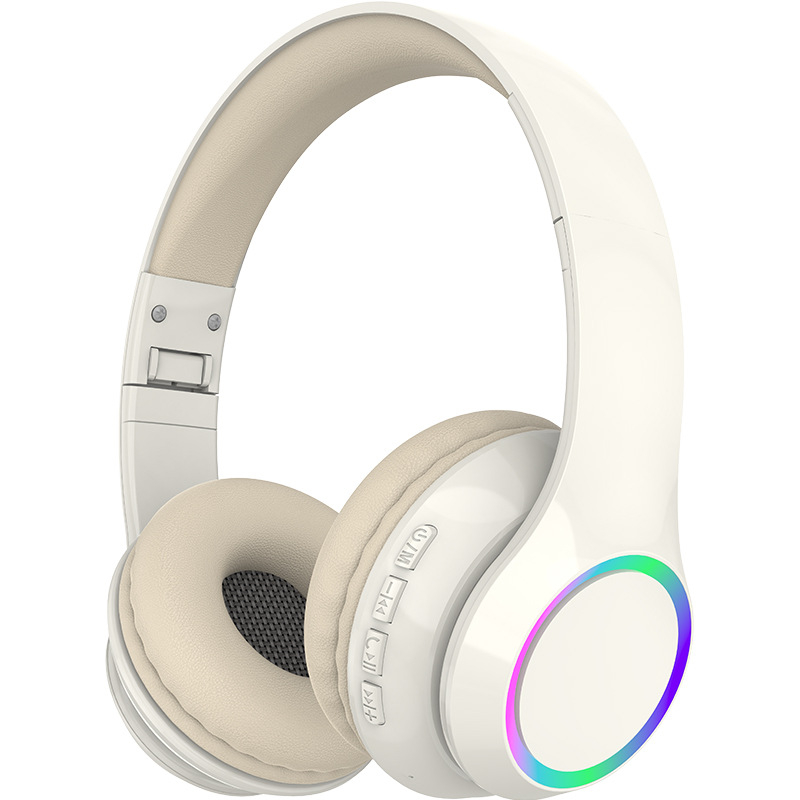 P102 Bluetooth slušalice s LED osvjetljenjem, bežične, preko ušiju, trajanje baterije 4–8 sati, Bluetooth 5.3