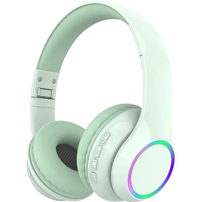 P102 Bluetooth slušalice s LED osvjetljenjem, bežične, preko ušiju, trajanje baterije 4–8 sati, Bluetooth 5.3