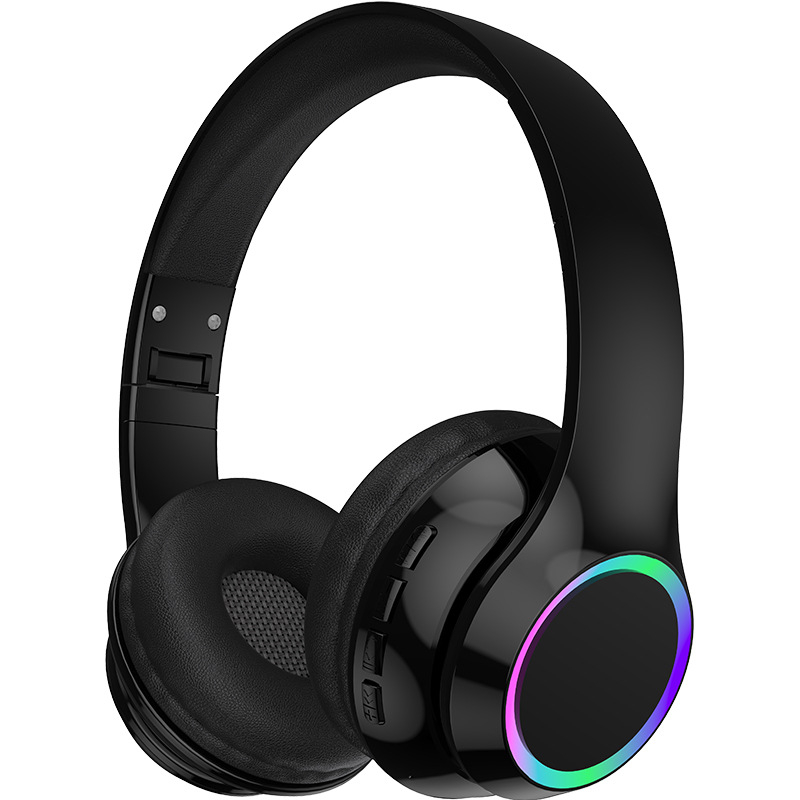 P102 Bluetooth slušalice s LED osvjetljenjem, bežične, preko ušiju, trajanje baterije 4–8 sati, Bluetooth 5.3