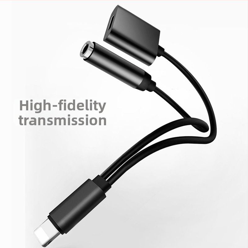 iPhone slúchadlový adaptér – 2 v 1 Lightning a 3,5 mm audio kábel