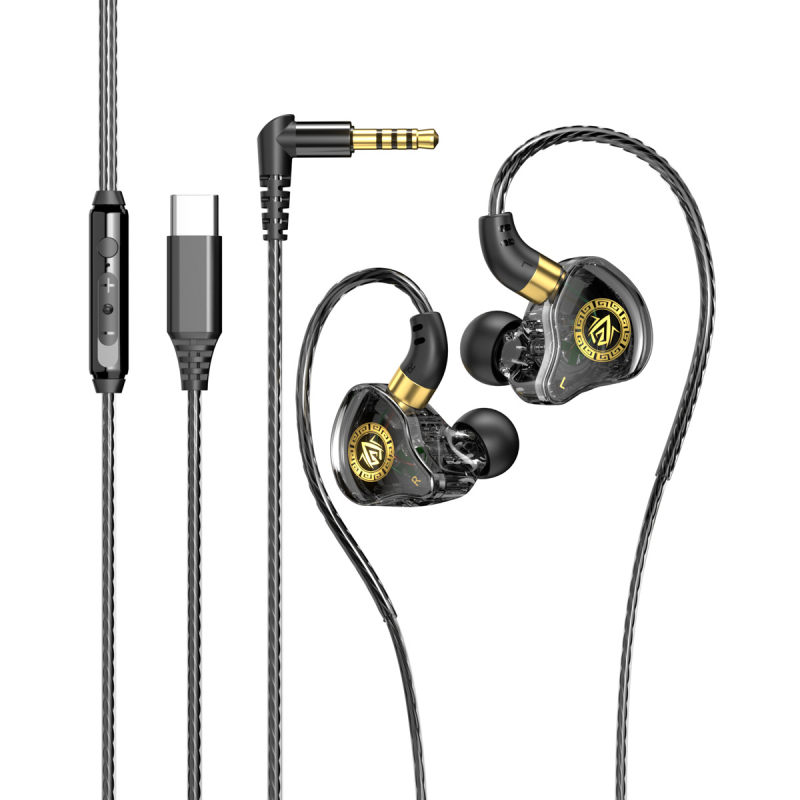 Žično in-ear slušalice za sport i igrice, 3,5 mm i Type-C, kompatibilne s Apple, Samsung i Huawei