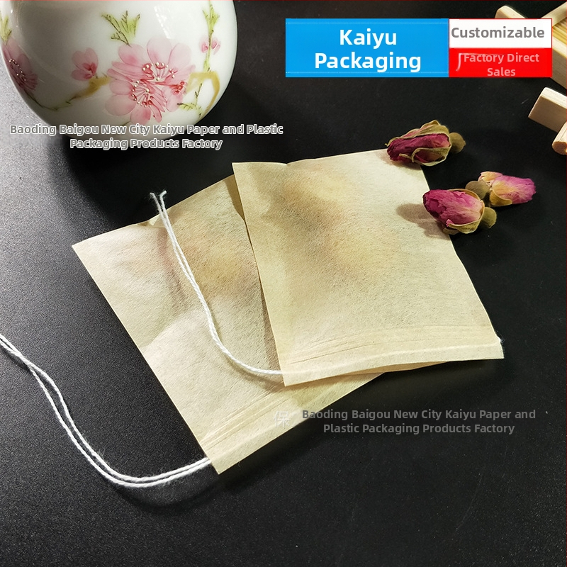 7×9 cm filter papierové vrecko so šnúrkou, na čaj a liečivé prášky, jednorazové
