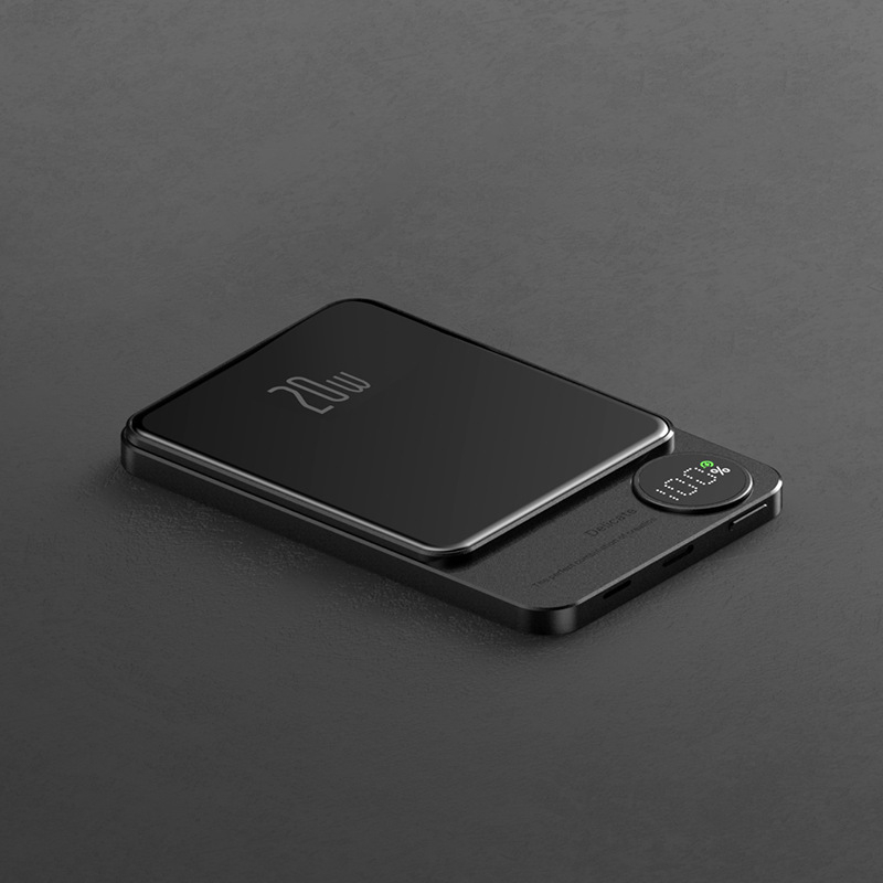 Q9 magnetska bežična vanjska baterija, 15W, aluminijskog legure, ultra-tanka, digitalni zaslon, 10000mAh