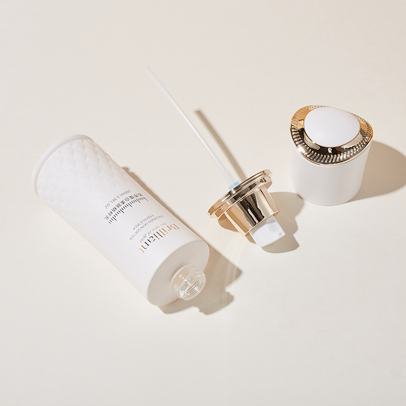Kozmetikai üvegkészlet: 100 ml víz‑emulziós esszencia üveg és 50 g krémes üveg pumpával