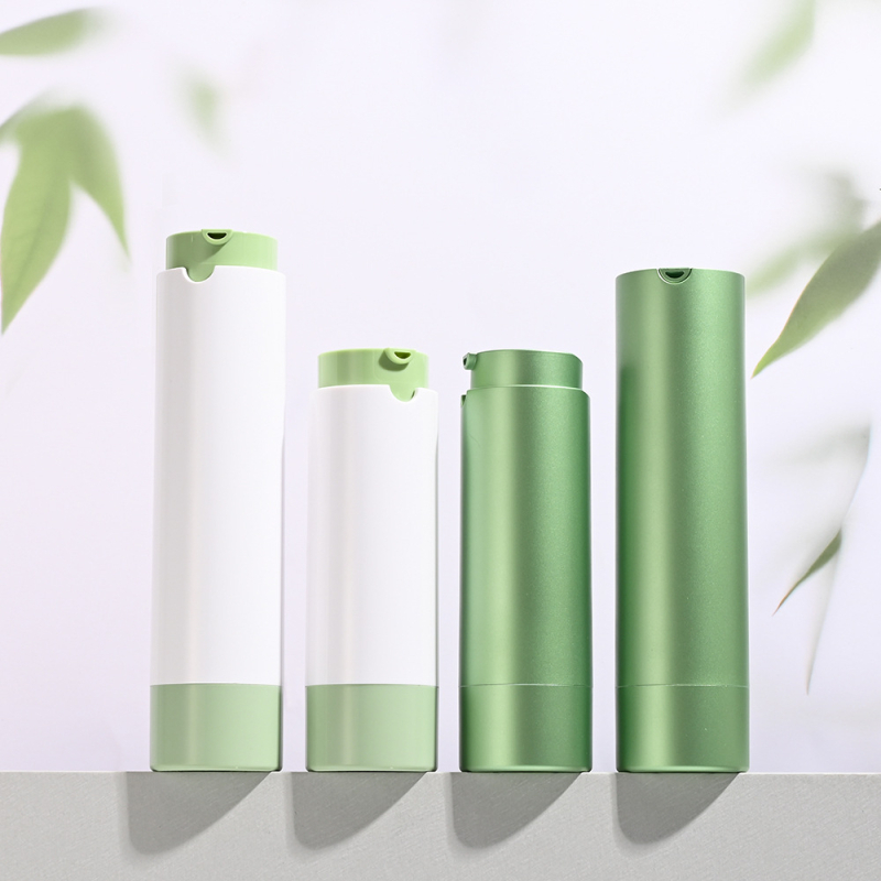ABS forgatható vákuumos kozmetikai üveg pumpával, 30/50 ml, hordozható utántöltő üveg
