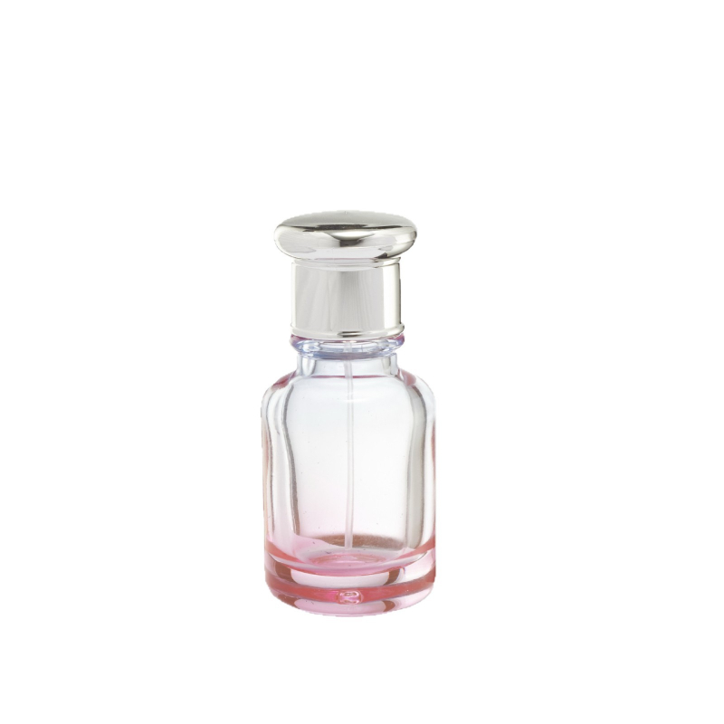 30 ml parfümös üveg, átlátszó üveg szórófejjel, utazáshoz kompakt kozmetikai üveg, kis mintavételi üveg kapcsos kupakkal
