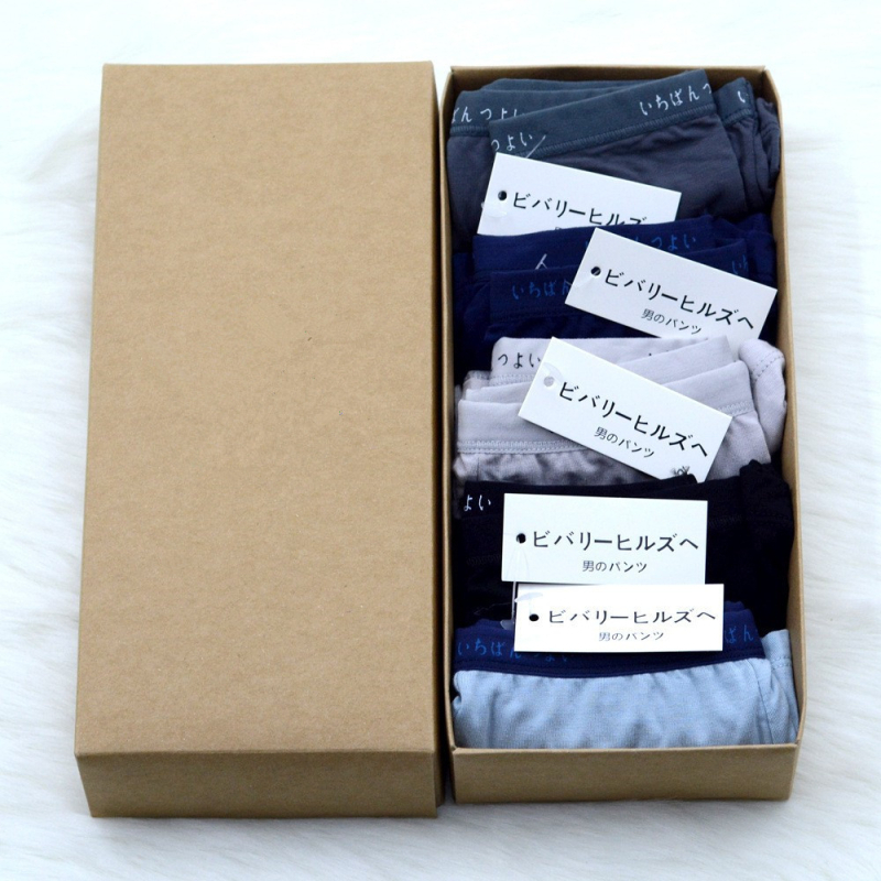 Muji muške bokserice od modalnog pamuka, paket od 5 komada, u 5 boja, u kutiji