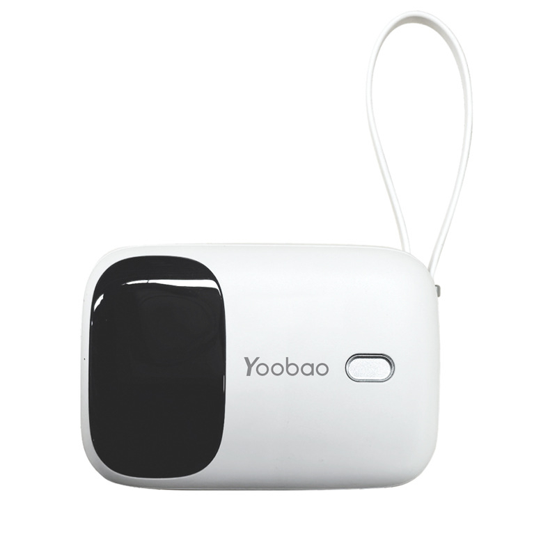 Yoobao power banka s 3C certifikatom, novi model 2026, s ugrađenim kabelom, ultra-tanka i kompaktna, 10000 mAh