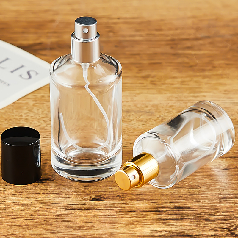 30 ml prozirna staklena bočica za parfem s klik kapom, automobilni parfem, bočica za sprej s pritiskom, prazna bočica za uzorke