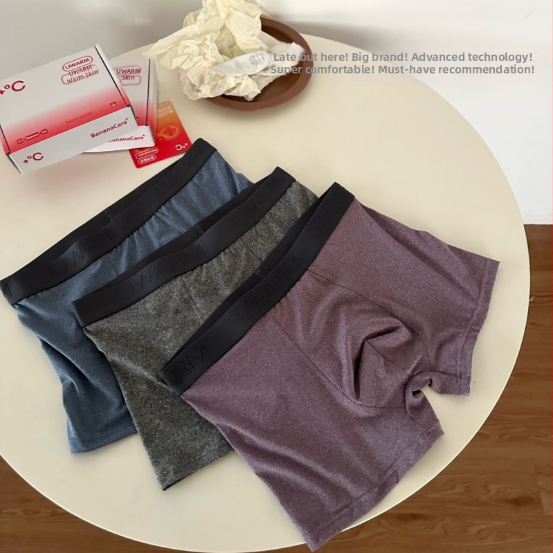 3-djelni poklon paket muških termalnih gaća, German Velvet, brušene, prozračne, antibakterijske, srednji pojas, bokserice