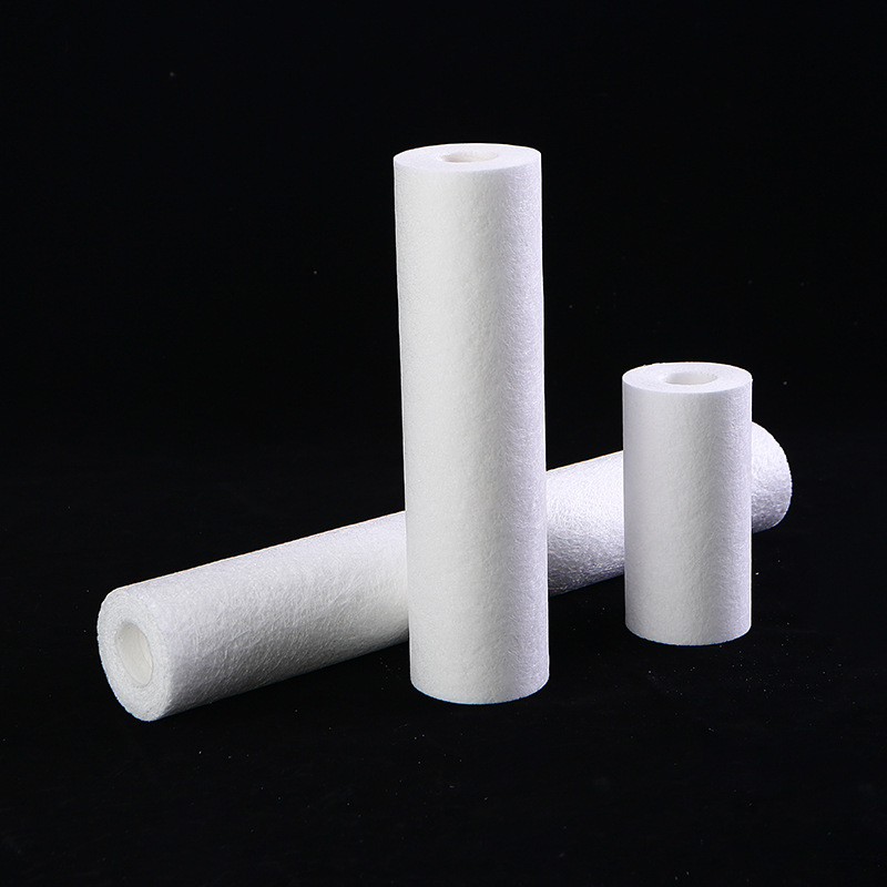 Melt-blown PP filter element za uređaje za pročišćavanje vode, dostupne veličine 5, 10, 20 i 40 inča, dug životni vijek; otporan na alkalne, kiseline i toplinu