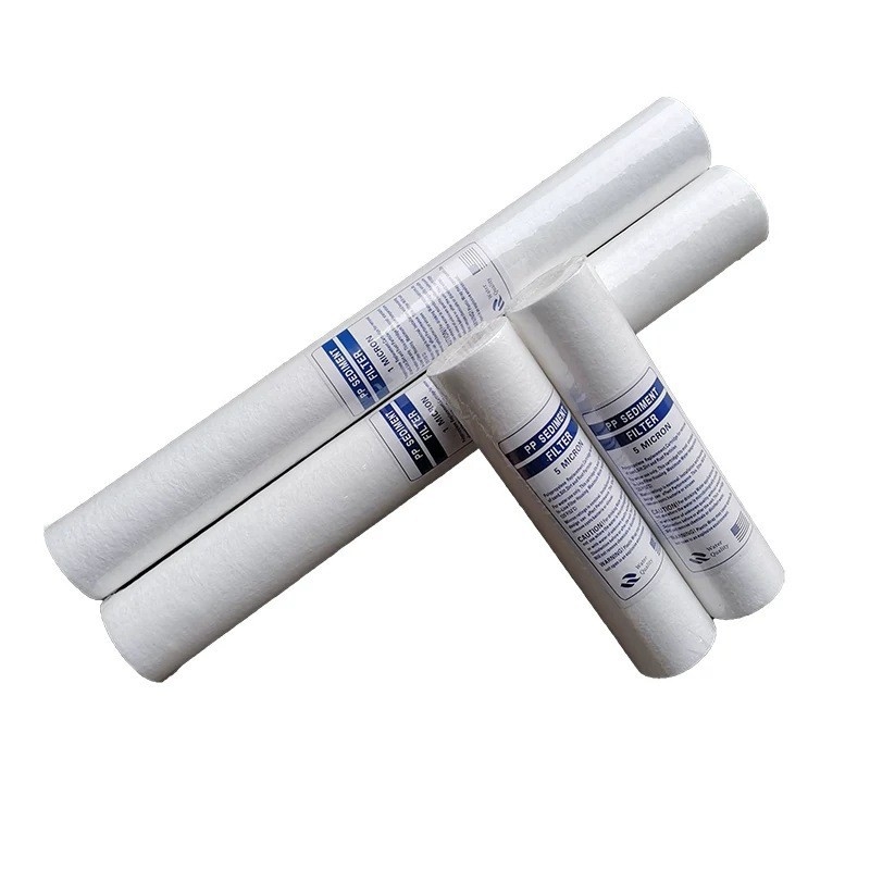 PP pamučni filtr element, 10-inčni predfiltr za vodu, melt-blown filtr, 1, 5, 10 i 20 mm