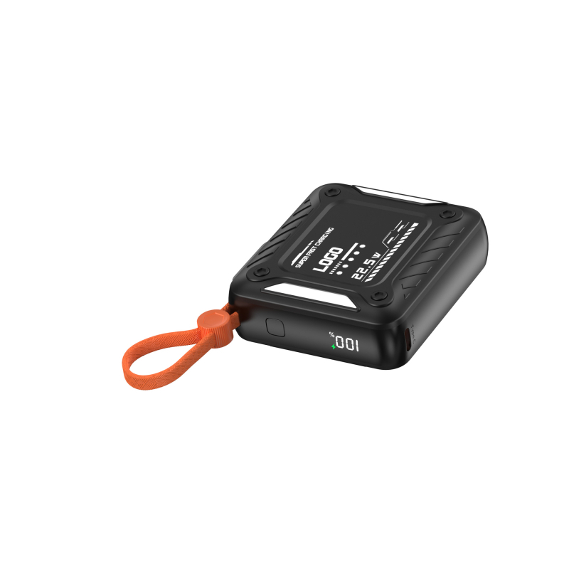 Power banka 10000mAh s ugrađenim kabelom, kompaktna i prijenosna za brzo punjenje na putovanjima